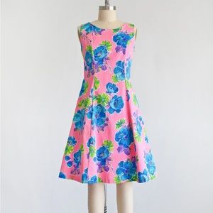 Vintage Tropical Shift Dress